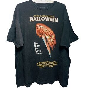 John Carpenters Halloween Men T-Shirt 2XL Black The Night He Came Home Graphic